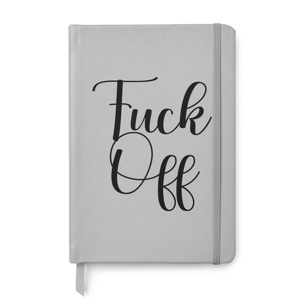 Fuck off Leather Style Notebook #4 image